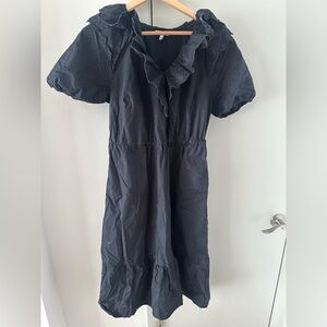 TheGet Black MIDI dress